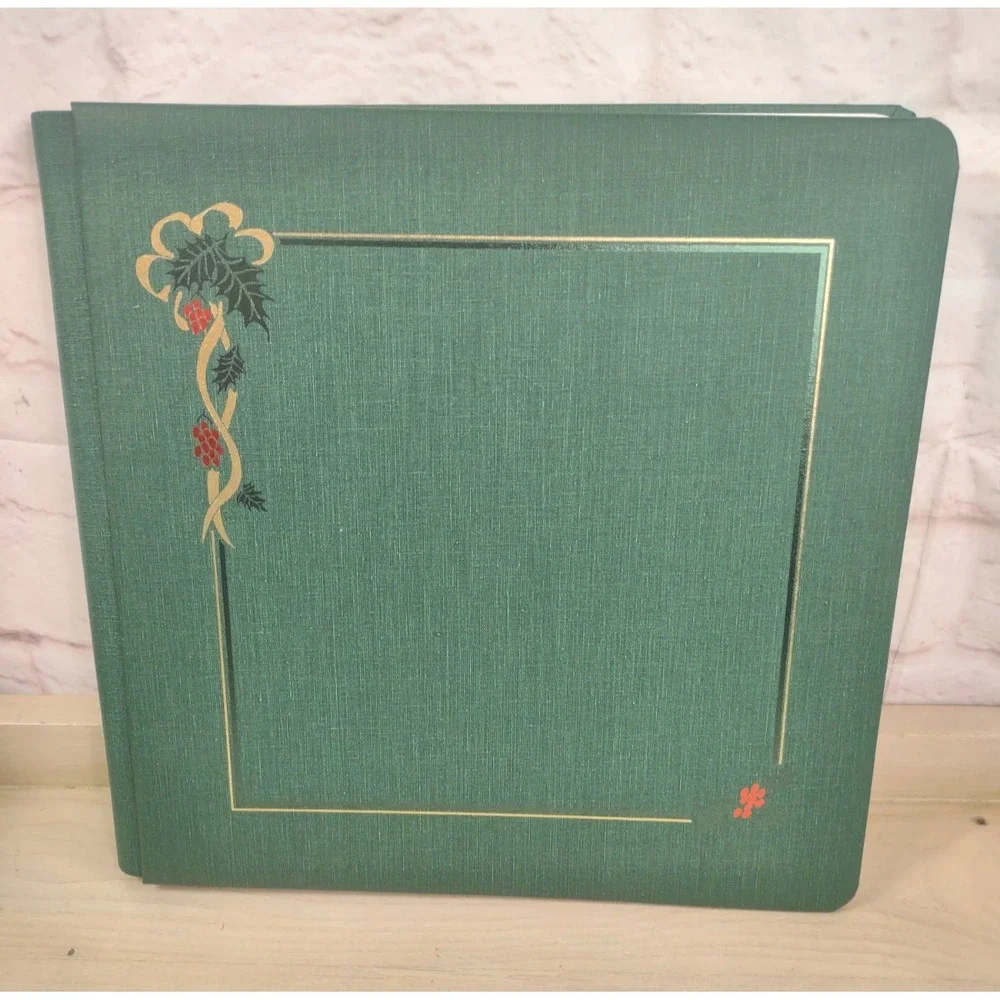 Creative Memories 12x12 Green Holly Christmas Premiere Holiday Album w/Pages